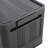Black, 20" Side Wide Folding Storage Cabinet ,3 Tiers,19.69"×11.81"×31.10",Collapsible Storage Bins With Magnetic Door, Plastic Storage Cabinet With Wheels