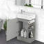 Ensemble de meuble-lavabo simple 18,6 po avec plateau en céramique Vallois-1005195463