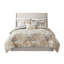 Ensemble d'édredon 7 pièces, mélange de coton moderne et luxueux, imprimé abstrait sur un repose-pieds texturé pour un look de chambre glamour-122444007