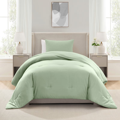  soft microfiber 2 piece comforter set with pillow sham