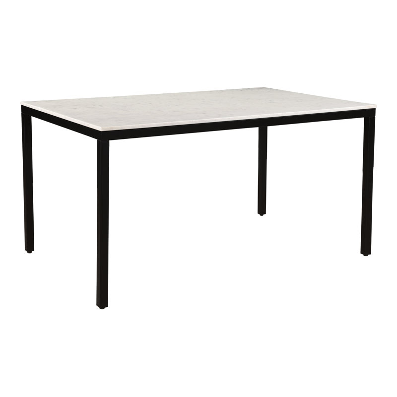 PARSON MARBLE DINING TABLE SMALL BLACK BASE