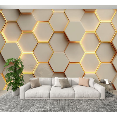 Peel and Stick Wallpaper High Detail 3D Wall Panels Wall Murals 100"H x 144"W Removable PVC Wall Paper Self-Adhesive Wall Decor for Bedroom Living Room Home Office