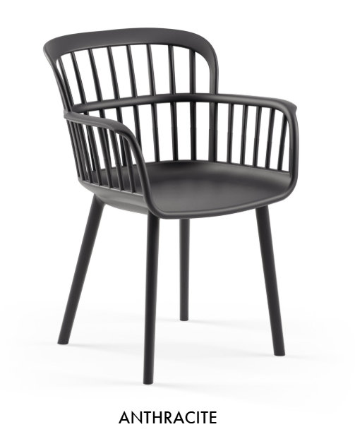 Tilia Eva-P Armchair, Anthracite