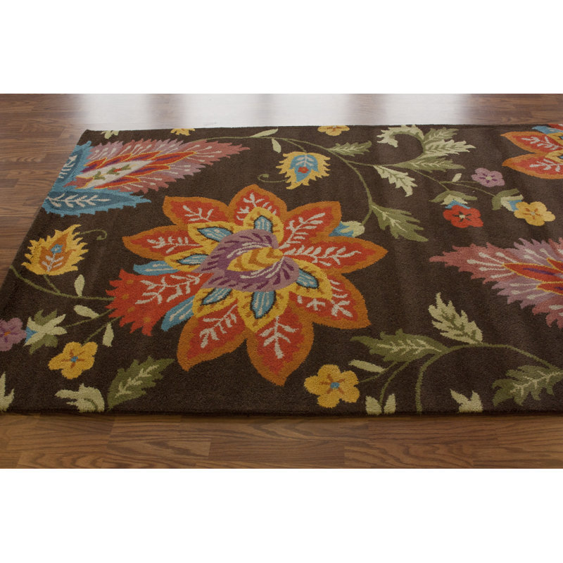 Tapis brun Ildegonda, 5 pi x 8 pi