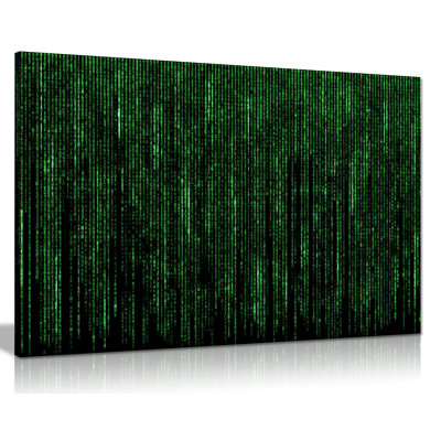The Matrix Movie Source Code - Wrapped Canvas Print