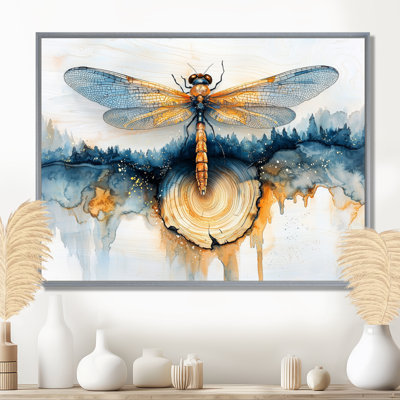 Art moderne libellule Serenade I - Libellule