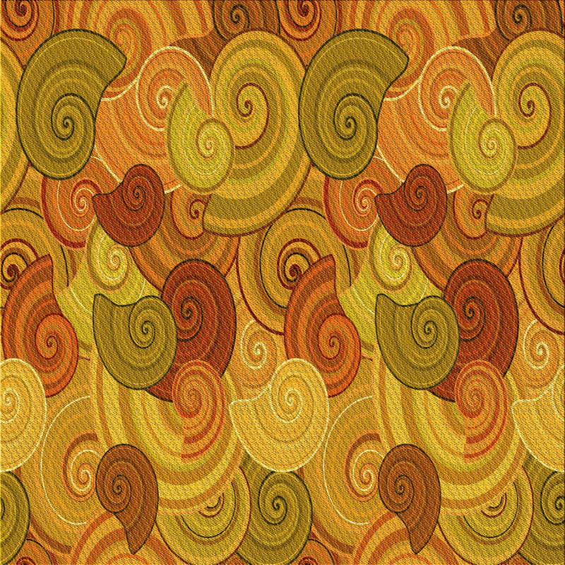 Abstract Indoor Rug, Square 5'