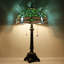 Lampe de table Tiffany en verre coloré vert 12 x 12 x 21 pouces