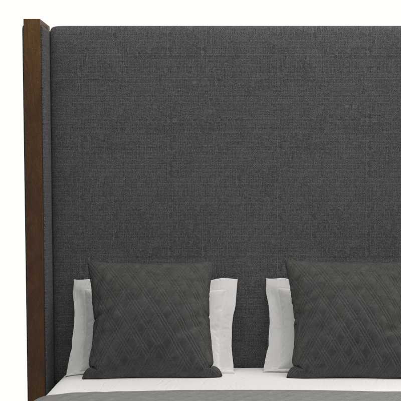 Lit tapissier standard à profil bas Dipson, Revolution® gris anthracite, Grand, Très haut