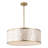 22" 5-Light Capiz Shell Drum Chandelier