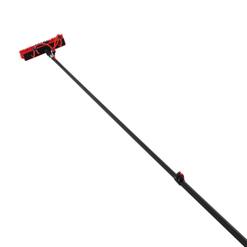 Adjustable Window Aluminum Cleaning Tool With Brush, 362.48" H x 21.65" W x 3.15" D
