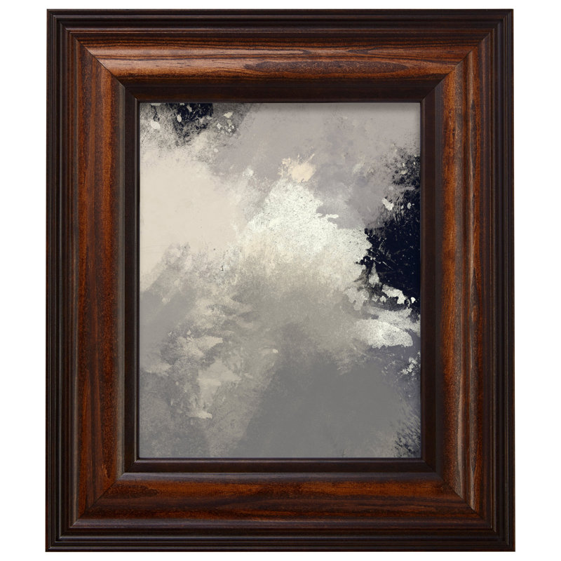 Cadre photo simple en bois véritable vieilli, Noyer américain, 20 po x 30 po