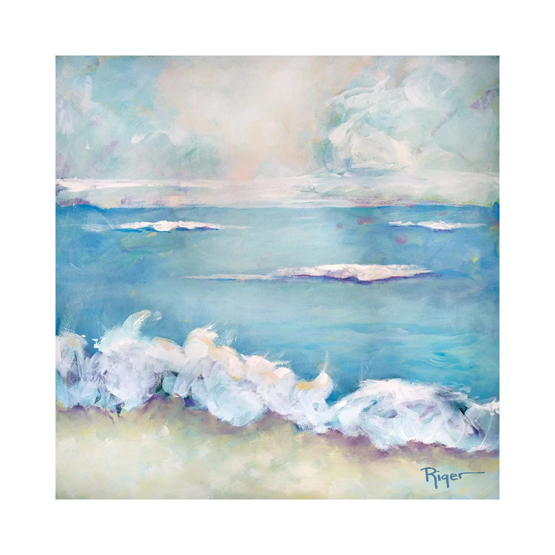 A Day At The Beach II by Sue Riger - Wrapped Canvas Painting, 66.04 cm H x 66.04 cm W