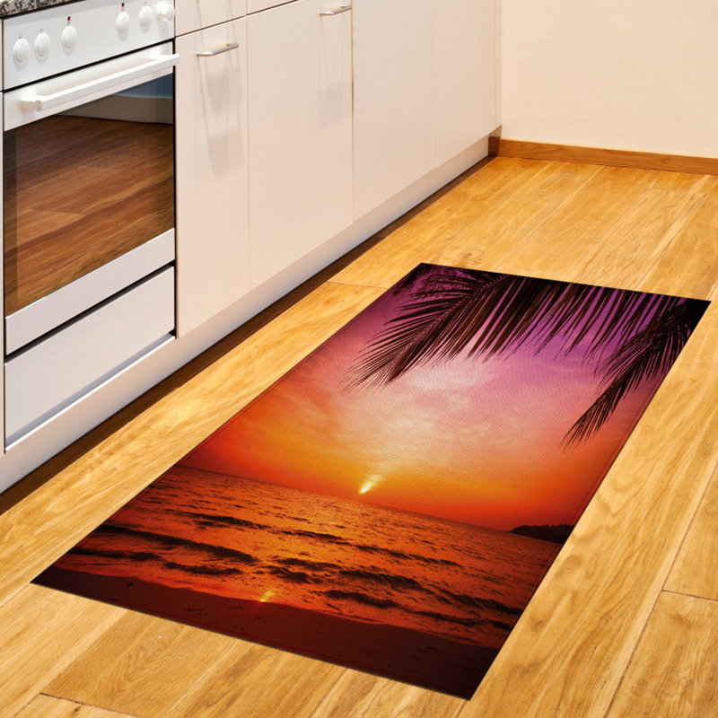Tropical High Density Long Fiber Poly Threads Decorative Area Rug Carpet, Rectangle 2'7" x 5'