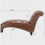 Chaise longue sans accoudoirs touffetée-868724561