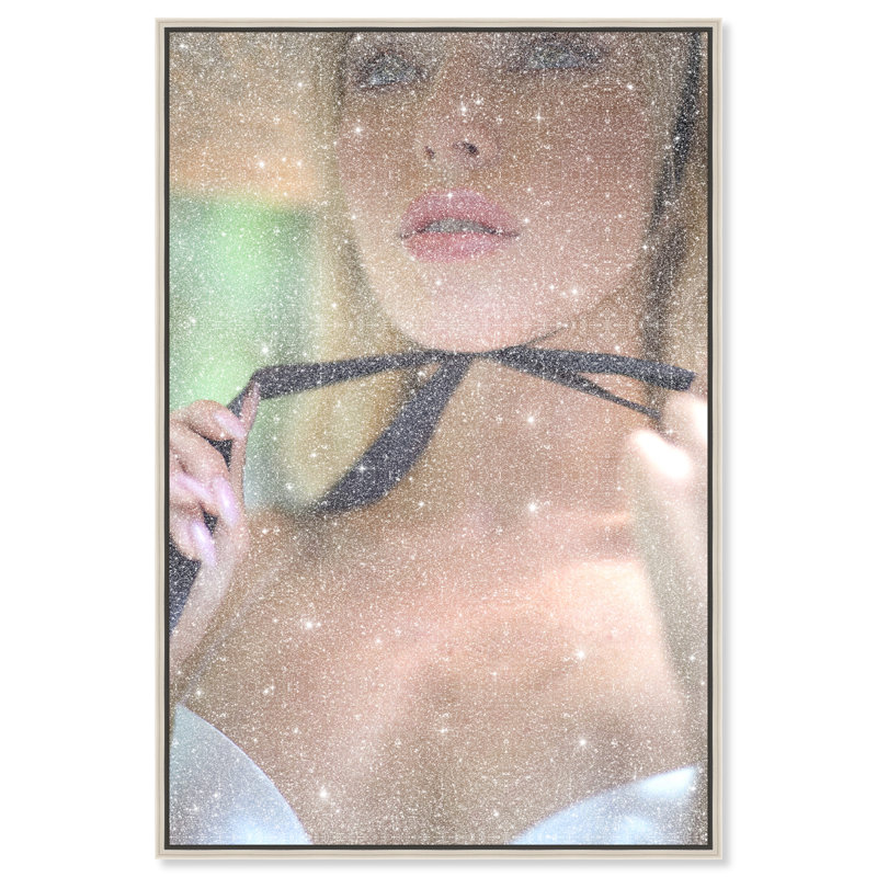 Yours Forever Canvas Fashion Print by Oliver Gal, Black Frame, 10 x 15, 31"H x 21"W, Silver Frame