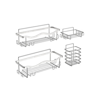 Wall Mounted Required Plastic Shower Caddy