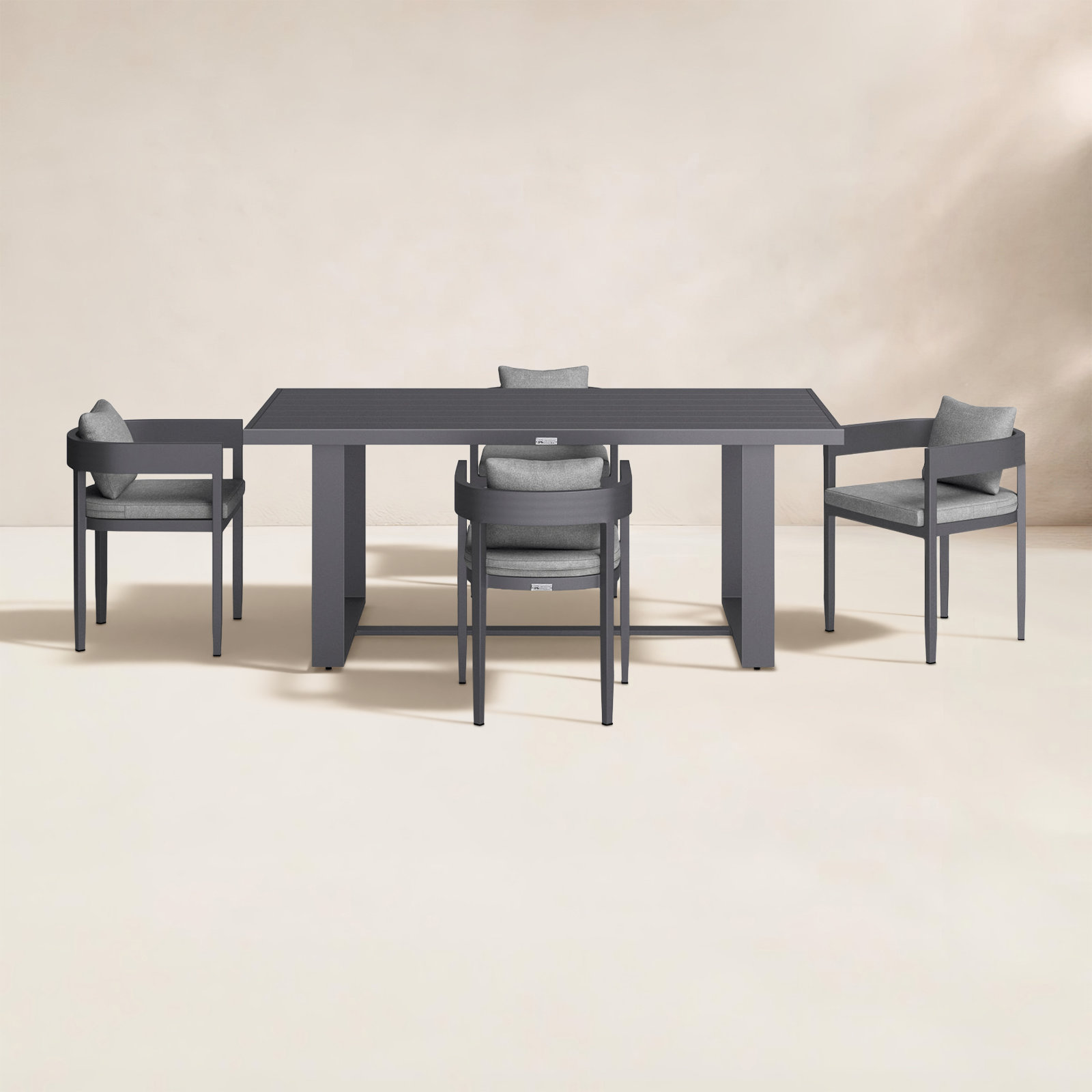Ceion 39" Patio Dining Set, 4