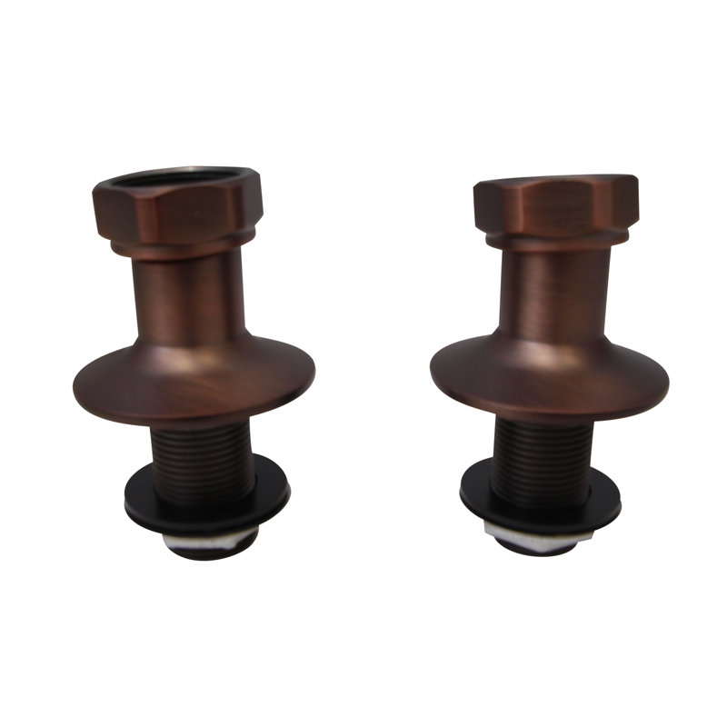 Angled Bathcock Couplers (Pair), Oil Rubbed Bronze