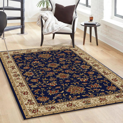 Tapis bleu marine Weisgerber