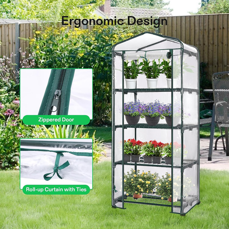27' W x 19' D 4-Tier Greenhouse