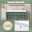 Meuble-lavabo 24 po avec lavabo supérieur, armoire de rangement à 2 niveaux, meuble-lavabo simple, grandes tablettes de rangement-436487004