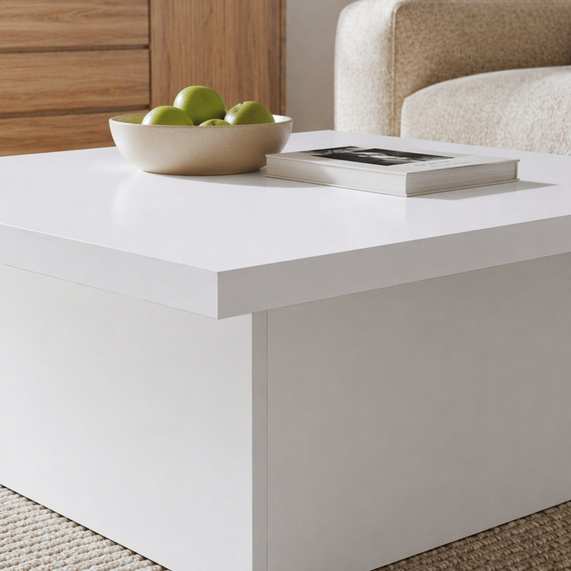 Ensemble de tables basses 3 pièces Eldridge, Blanc