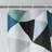 Velarde Geometric Shower Curtain with Hooks Included