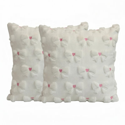 Bow Pillow Covers Set Of 2