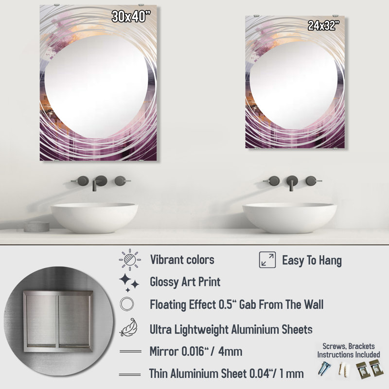 Miroir Glann, 32 po x 24 po