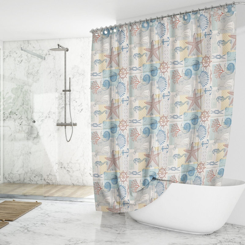 Aicha Polyester Shower Curtain