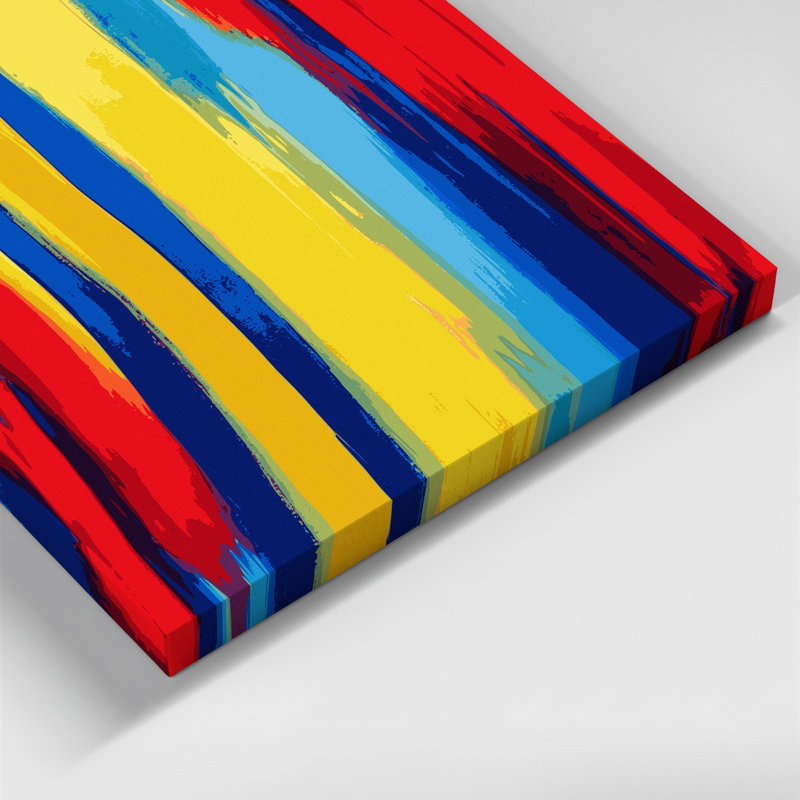 «Abstract Color Field 60», art mural sur toile brune, H 32 po x l 32 po