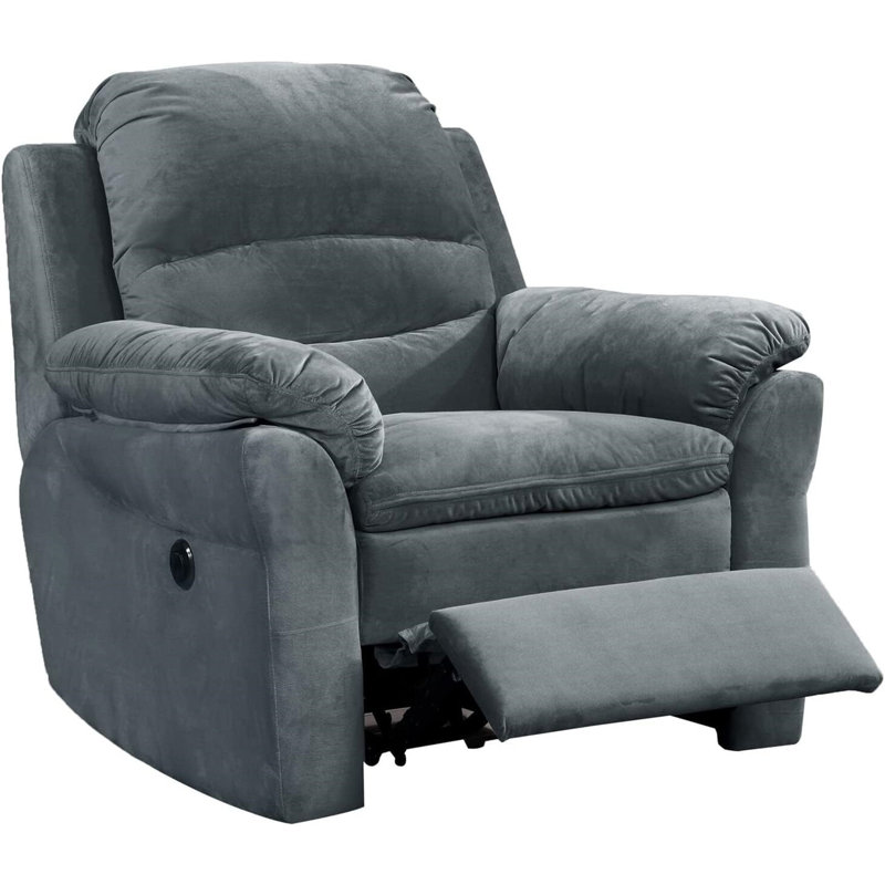 Fauteuil inclinable électrique de salon en tissu de style contemporain Felix, Gris