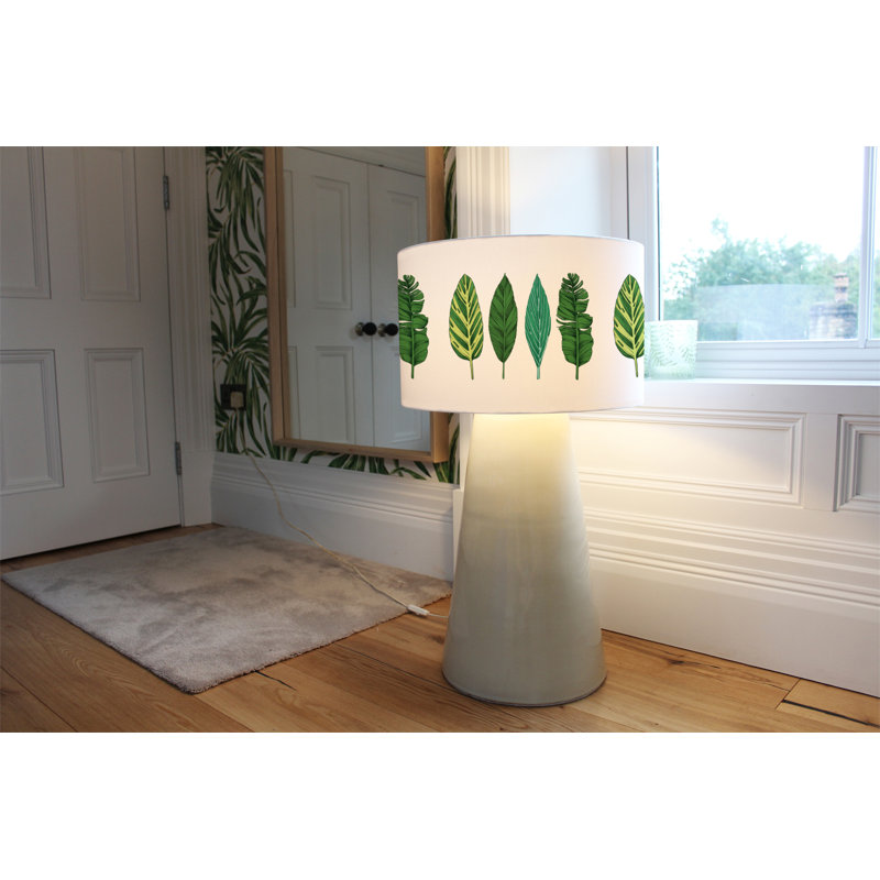 22cm H Canvas Drum Pendant Shade ( Clip On )
