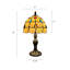 Mini-lampe de table Tiffany Tating Tiffany avec ampoules à DEL en verre coloré or l 8 po x P 8 po x H 15 po
