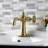 Kingston Brass Fuller Single-Handle 1-Hole Deck Mount Bathroom Faucet with Push Pop-Up and Deck Plate-66069199-69976283