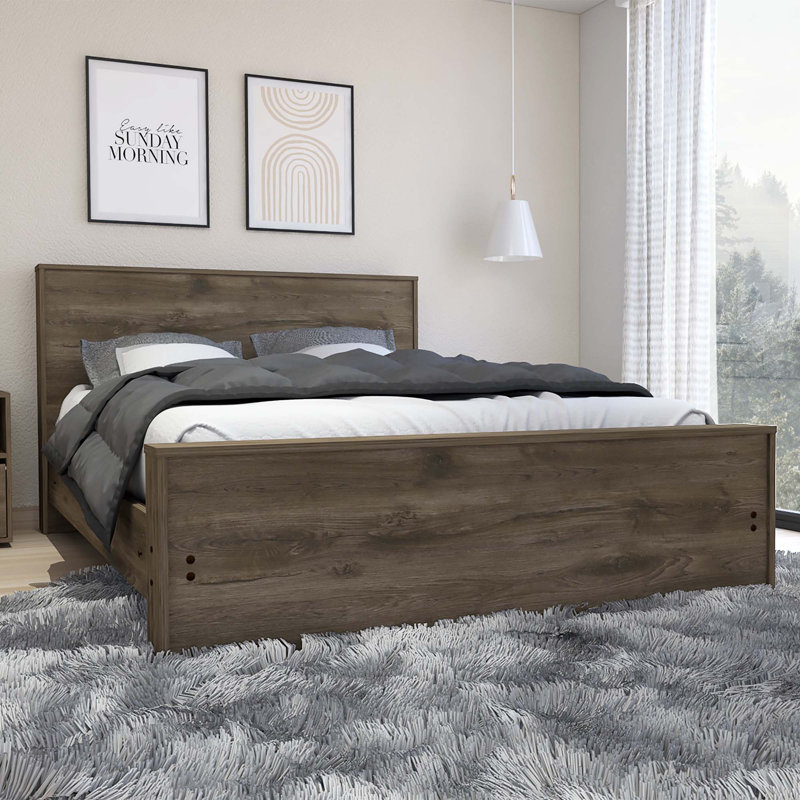 Galanto Platform Bed Base With Headboard