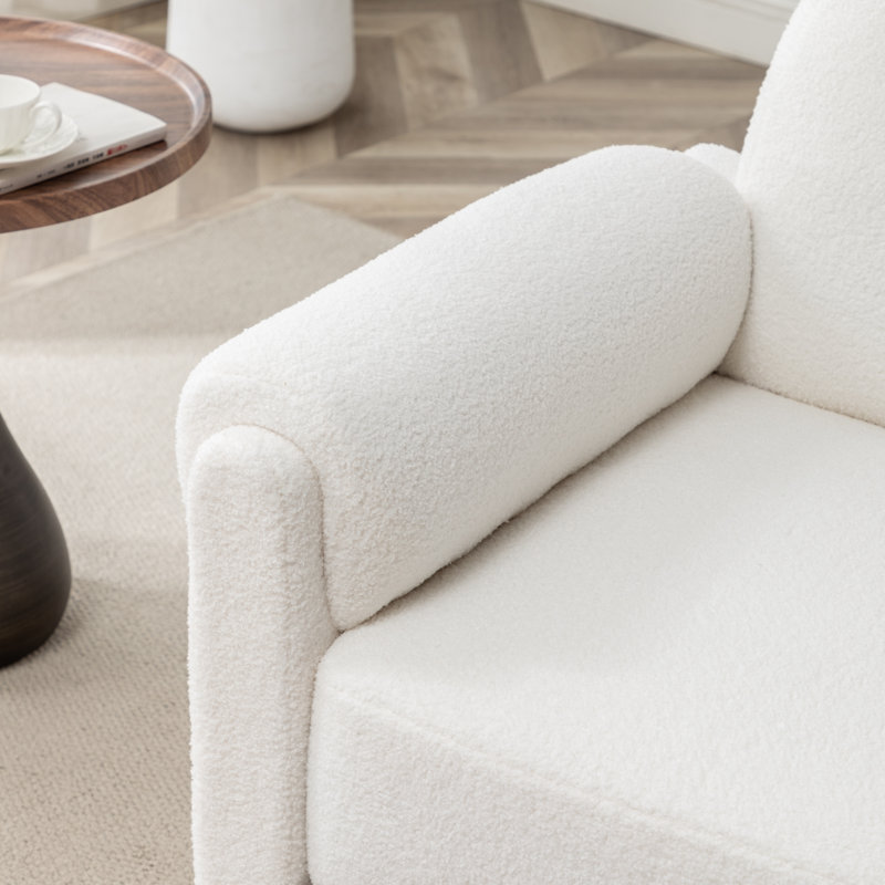 Fauteuil Bryonie, Polyester blanc