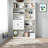 Bookcases And Shelves With Hanging Panels And Drawers, 9-Pocket Display Bookcase, Modern Wide Wooden Bookcase Unit