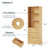 70.9'' H Book Cabinet Storage Bookcase Set-409783505