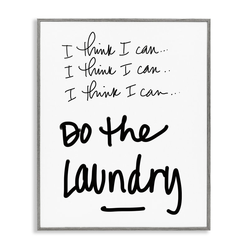 «Think I Can Do Laundry», estampe numérique conçue par SD Graphics Studio, H 20 po x l 16 po, Estampe numérique Farmhouse