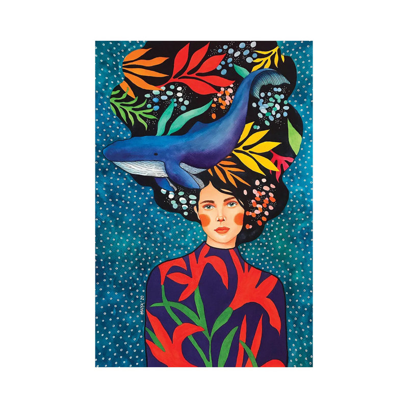 Out Of Time Frame by Hülya Özdemir - Painting on Canvas, Wrapped Canvas, 45.72cm H x 30.48cm W x 1.91cm D
