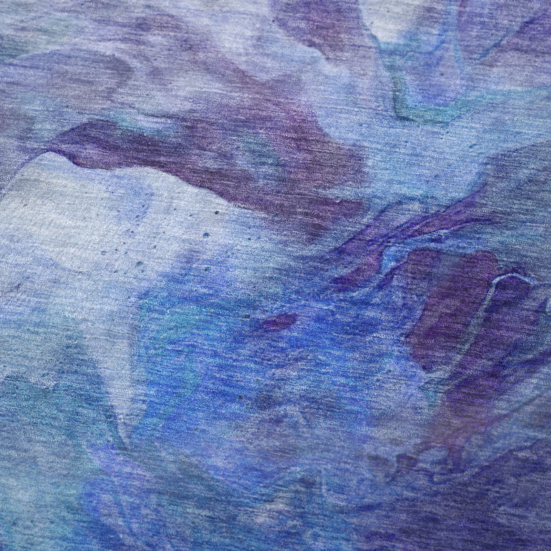 Jeté en sherpa Addison, Bleu / abstrait 1