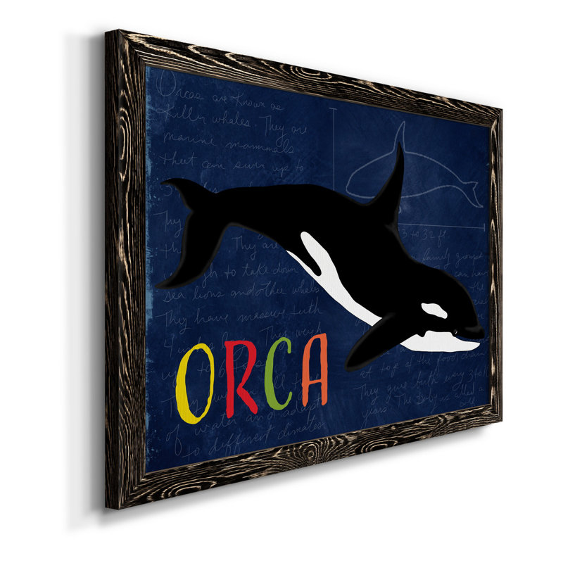 Orque - reproduction d'art sur toile, H 20 po x l 17 po x P 1,5 po, Noir