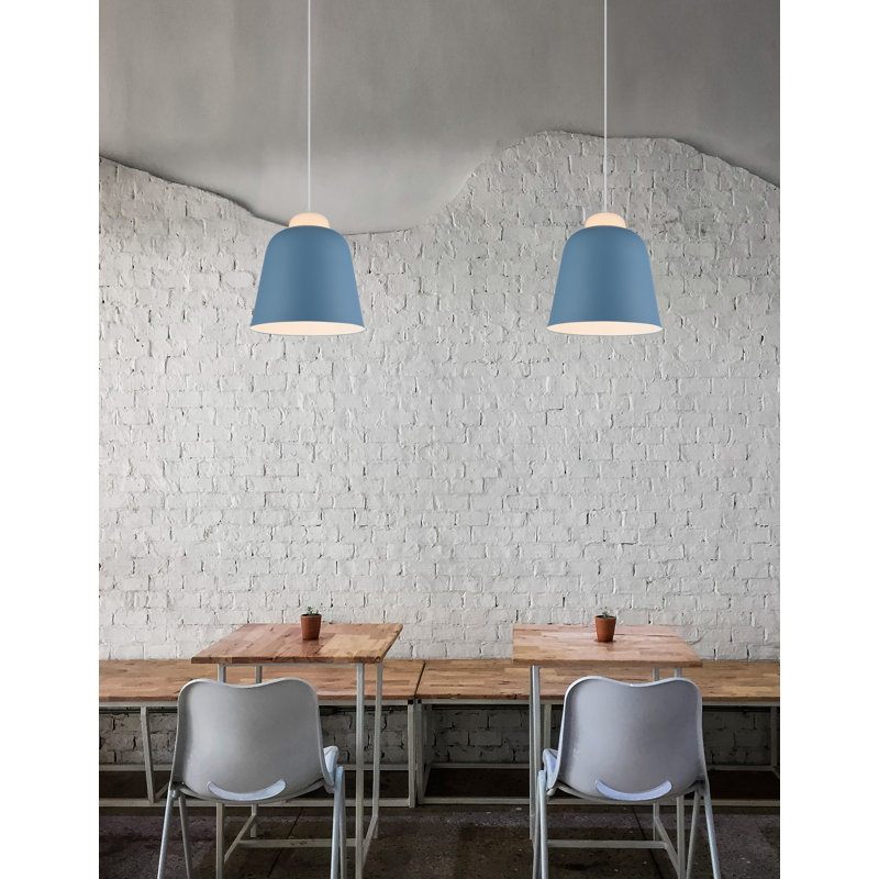 Victoria 1 - Light Blue/White Dome Pendant