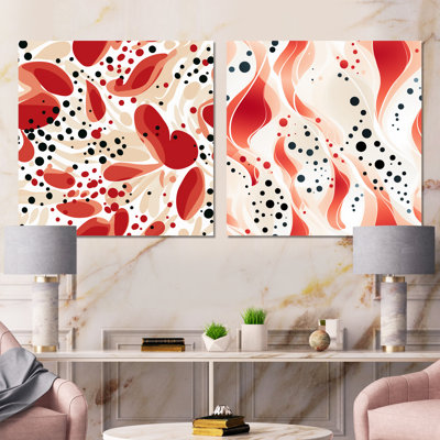 Corvell - Abstract Collages Canvas Wall Art Set Of 2
