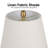 21in Farmhouse Table Lamp For Living Room Bedroom, Modern Ceramic Bedside Lamp With Linen Shade