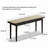 Versatile Solid Oak Wood Rattan Dining Bench for Various Spaces-479245050