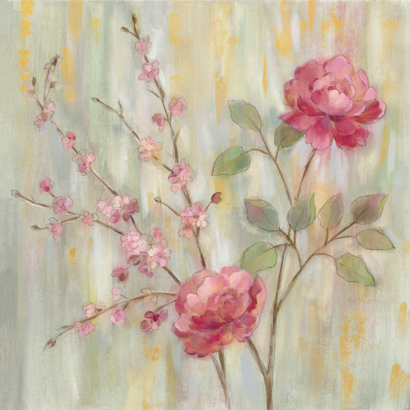 Contemporary Chinoiserie by Silvia Vassileva - Wrapped Canvas Painting, 51cm H x 51cm W