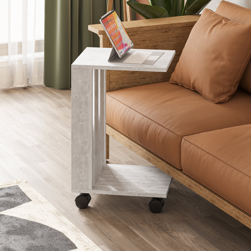 Daye End Table, Light Grey